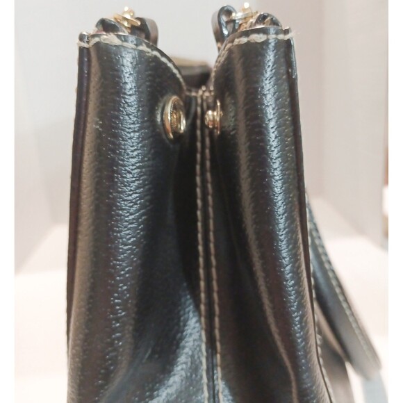 Kate Spade Black Leather Wellesley Martine Shoulder Bag Large Corpcore Business - Picture 7 of 14